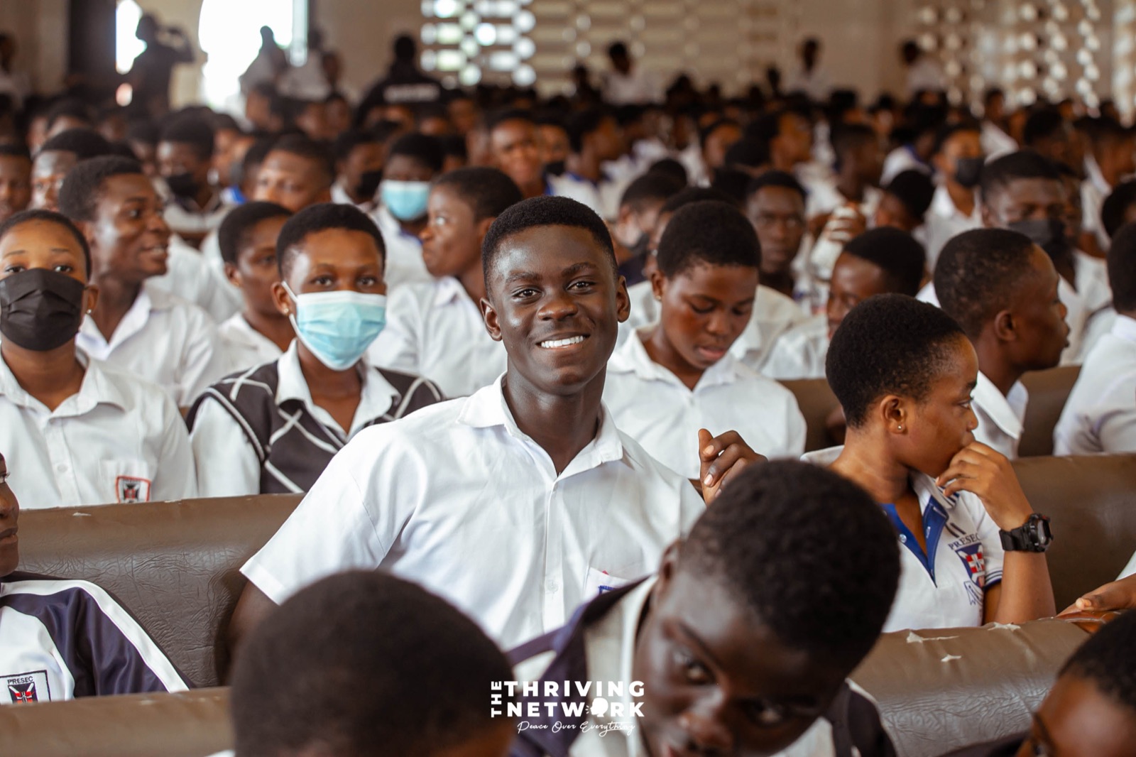 Students attending TTNGH's mental health education programme at Presbyterian Senior High School, Tema